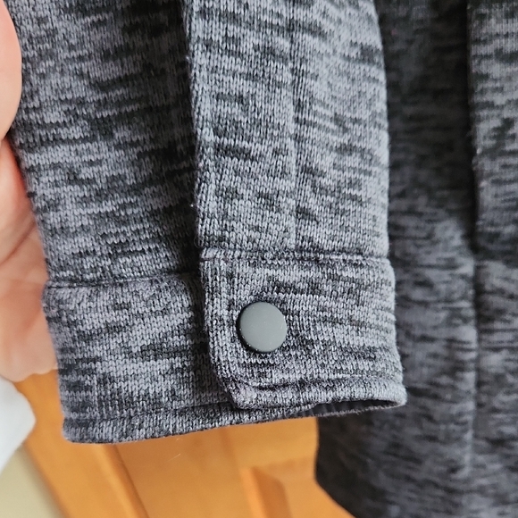 Lands End Gray Shirt Jacket - Picture 5 of 13